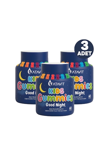 Atavit Kids Good Night 60 Gummies 3 Adet