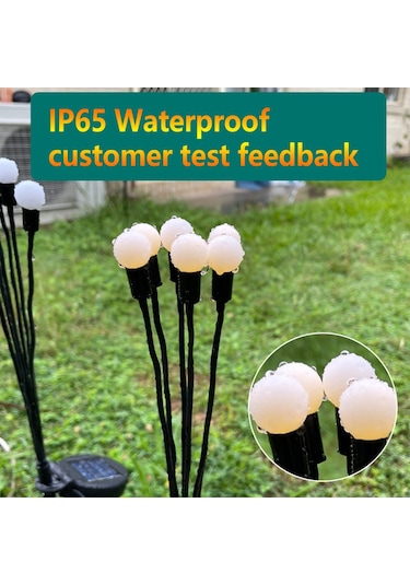 Yaozixia Adet Güneş Enerjili Yol Işıkları Otomatik Açma/kapama Dış Mekan Bahçe Işığı Bahçe Veranda Yürüyüş Yolu İçin Peyzaj Aydınlatması Çok Renkli