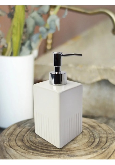 Nd Home Banyo Seti 3 Parça Dozajlayıcı/hazne/sabunluk 386184904 Beyaz