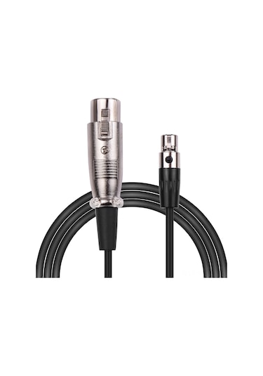 Suofeng Profesyonel Ses Kablosu: 3-pin Mini Xlr Dan Xlr A 2m Abs+oksijensiz Bakır, Siyah