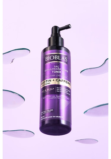 Bioblas Kafein Arjinin Biotin Saç Dökülmesi Karşıtı Tonik 200 Ml Besleyici, Güçlendirici, Dökülme Karşıtı