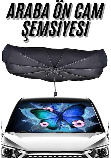 Güneş Önleyici Katlanabilir Oto Araba Güneşlik Şemsiye Tip Ön Cam - Lisinya St