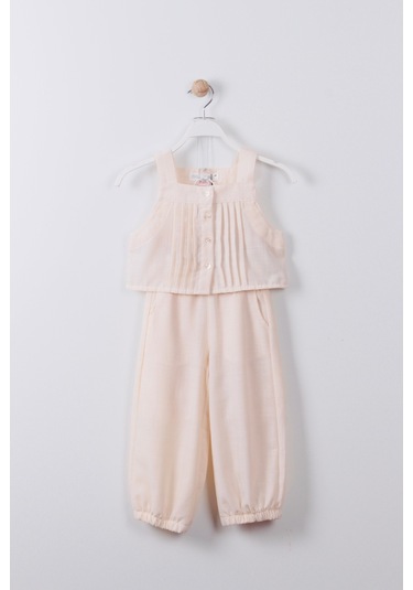 Keten Kız Çocuk Takım Krem