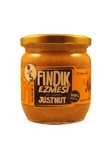 Justnut Sade Fındık Ezmesi 360 G