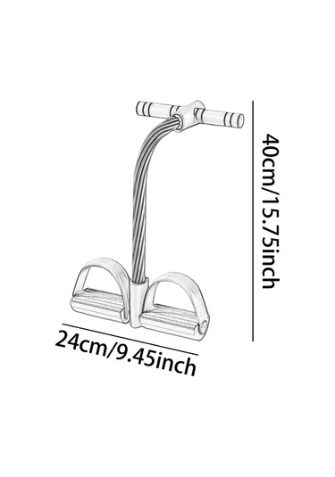 Suntek Omuz Kol Bel Için Pedal Direnç Bandı Çok İşlevli Mavi
