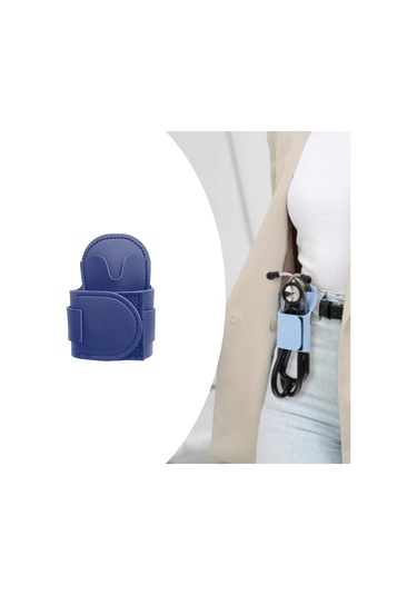 Suntek Stetoskop Kalça Tutucu Taşınabilir Düzenleyici Pu Deri Lacivert