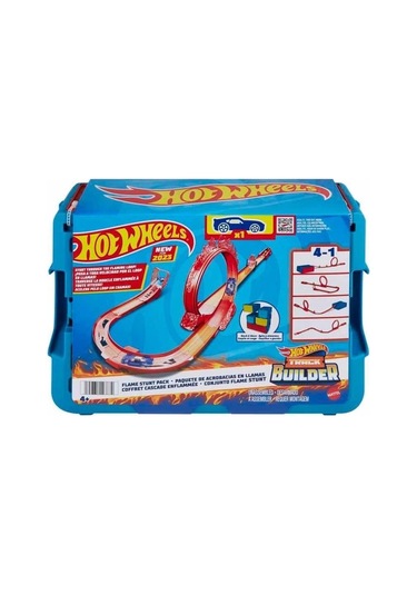 Nessiworld Hmc04 Hot Wheels Track Builder Alev Temalı Akrobasi Seti Çok Renkli