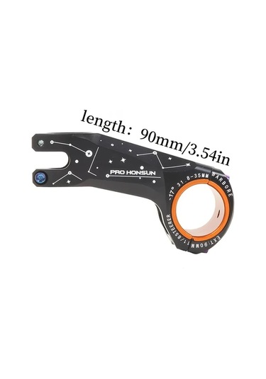 Motion003 Tanke Prohonsun 17 Derece Ultrahafif Yol Bisiklet Sapı 90mm Cnc Direksiyon Siyah Alüminyum Alaşım Siyah
