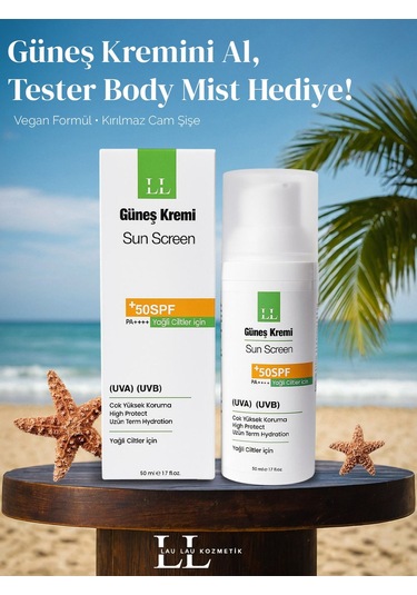 Lau Lau Yağlı Ciltler İçin Güneş Kremi SPF50 + 50 ML