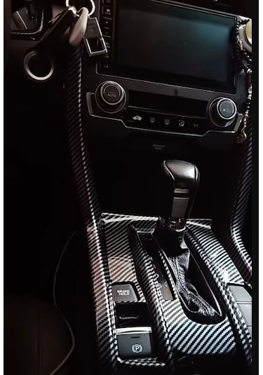 Honda Civic Fc5 Fk7 2016 - 2021 İçin Karbon Fiber Vites Çerçevesi Sağ Sol Direklerde Dahildir