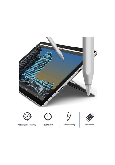 Evrensel Stylus Kalem Android Ios Windows Için Dokunmatik Kalem İpad İphone Kalem Huawei Lenovo Samsung Telefon Xiaomi Tablet Kalem Beyaz