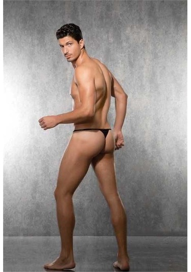 Likralı Erkek String 1390 Siyah