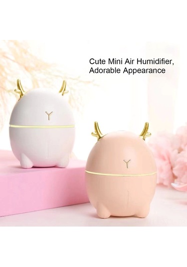 Konesam Ev, Ofis Ve Araç Kullanıma Uygun 200ml Usb Nemlendirici - Otomatik Kapatma Fonksiyonu İle Beyaz Mini Nemleyici