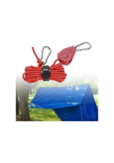 Suntek Cırcırlı Askı Halat Askısı Hızlı Kırmızı Kırmızı