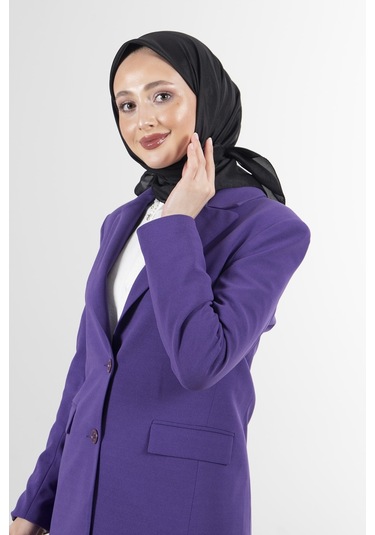 Latte Brisa Vual Eşarp /1196 - Siyah