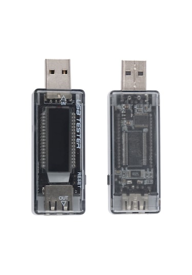 Led Ekranlı Usb Voltmetre Ampermetre Usb Şarj Kapasitesi Test Cih