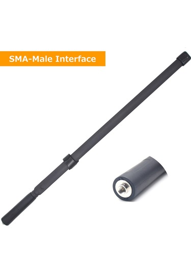 Springsun 48cm Çift Bantlı Vhf/uhf Yumuşak Anten, Sma-adam Bağlantı, 5.0dbi Yüksek Kazanç, 20w Maksimum Güç, Radyo İletişim Cihazları İçin