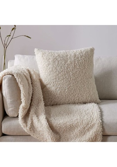 Puffy Serisi Kırlent Kılıfı Krem