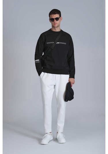 Lufian Erkek Sweatshirt Siyah 112030144 Squıre 25kn28000037 N28012 Siyah