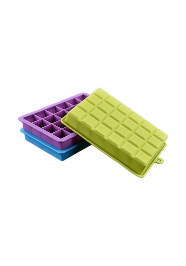 24 Izgara Silikon Kek Kalıbı Buz Jöle Kalıp El Yapımı Sabun Kalıp Çikolatalı Kek