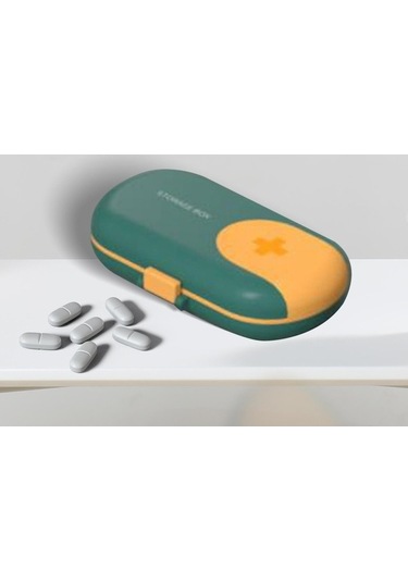 Pazly Yeşil Suntek Seyahat Magideal Hapı Düzenleyici Cep Çantası Çanta Og Yeşil