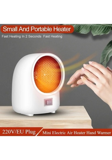 Trendooze 220v Mini Fan Isıtıcı, Hızlı Masaüstü Sıcaklık Arttırıcı
