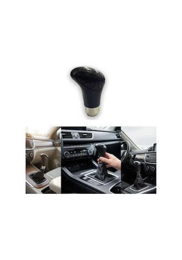 Manuel Vites Topuzu Üniversal Kaydırmaz Ergonomik Siyah Model 1 Glz03702080 Siyah