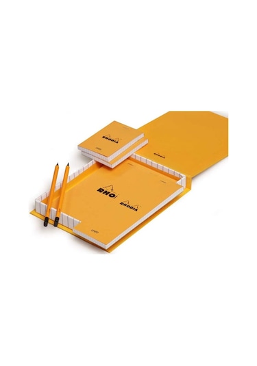 Rhodia Essential Box Çizgili Defter Seti Orange 9201C Turuncu
