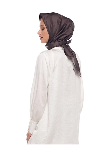 İpekevi Düz Twill İpek Eşarp - Kestane Kestane