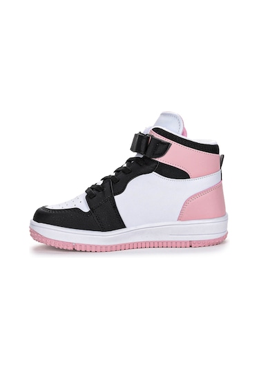 Kiko Kids Haykat Cırtlı Basketbol Erkek/kız Çocuk Spor Ayakkabı Siyah - Pudra