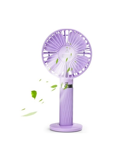 Yue Store S8 Taşınabilir Sessiz El Handhd Masaüstü Ectric Fan Sky Mavisi 3084 Mor