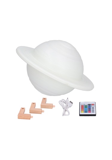 Rgb 16 Renk Yıldız Lambası Yenilikçi Gezegen Gece Lambası Uzaktan Kumandalı Ev Yatak Odası Dekoru İçin Diğer