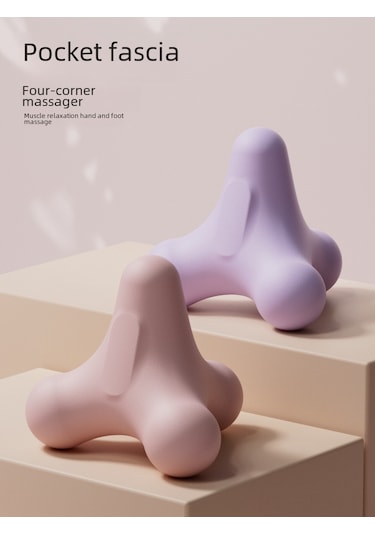 Qingmipy Fitness Kas Gerginliği Giderici Top - Omuz, Boyun, Bel, El Masajı - Pilates, Yoga, Spor Sonrası Rahatlatma - Pembe Opp Poşetli Çok Renkli