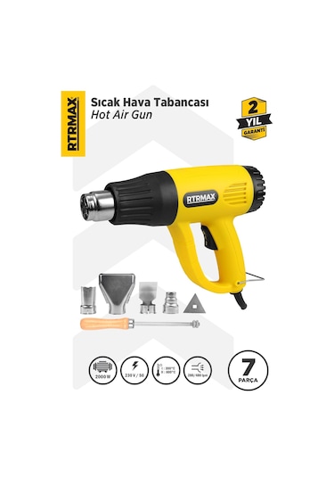 RTRMAX RTM303A Sıcak Hava Tabancası 2000 W