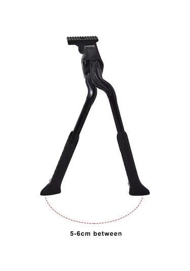 Vona Cl-ka56 Orta Park Ayağı Çift Açılır Kickstand Siyah