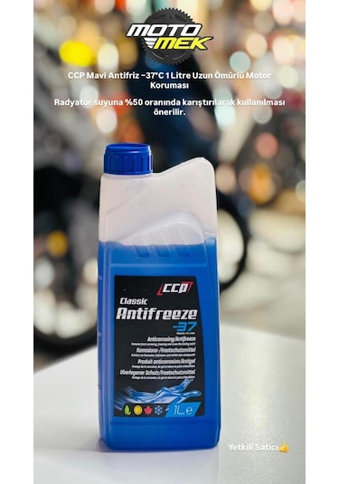 Ccp Mavi Antifriz 1 Litre 37 C Radyatör Ve Motor Koruyucu