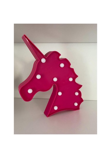 At Figürlü Led Lamba Pembe Renk Çok Renkli