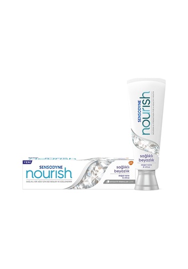 Sensodyne Nourish Sağlıklı Beyazlık Diş Macunu 75 ML + Yumuşak Diş Fırçası