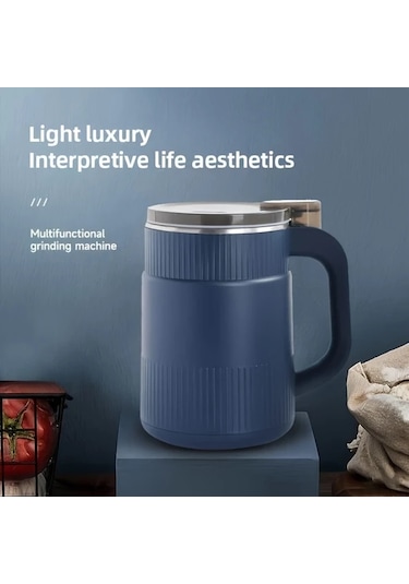 Honeybeeshop Mavi Çok Fonksiyonlu Elektrikli Un Değirmeni Ev Tipi Tahıl Öğütücü 12500 Rpm 220 240v Mavi