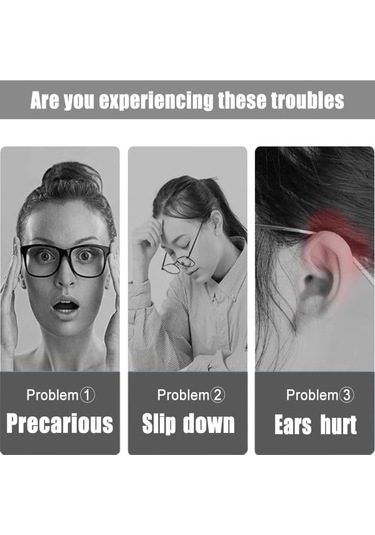 Silikon Gözlük Kulak Yastığı 2 Çift , Azonee Kaymaz Gözlük Tutacakları, Gözlükler İçin Rahat Şakak Uçları, Gözlükler İçin Kaymaz Kulak Pedleri