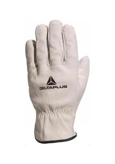 Delta Plus Fbn49 Beyaz Deri Iş Eldiveni Argon Kaynak / Driver