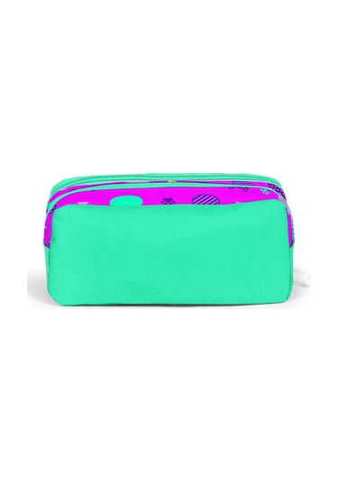 Coral High Kids Pembe Su Yeşili İki Bölmeli Kalem Çantası 22395