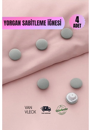 Yorgan Tutucu Ve Sabitleyici İğne Nevresim Kaydırmaz Toka, Battaniye Sabitleme Aparatı, 4 Lü Set Çok Renkli