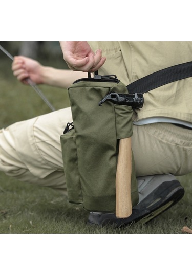 Sones Taşınabilir Kamp Tırnak Saklama Paketi Dış Mekan Alet Saklama Çantası Yeşil