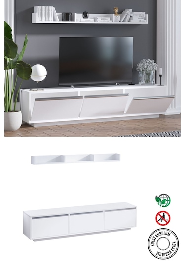 Decormet Prag Tv Ünitesi Beyaz Diğer