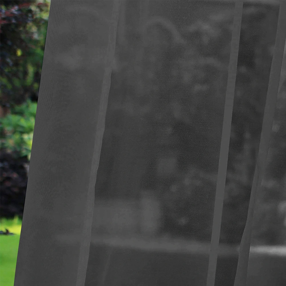 Youmex Siyah Tekli Perde, Su Geçirmez Ve Uv Koruyucu, Poliester Malzeme, Delikli Tip, 132x183 Cm, Ev Ve Dış Mekan Uygun Siyah