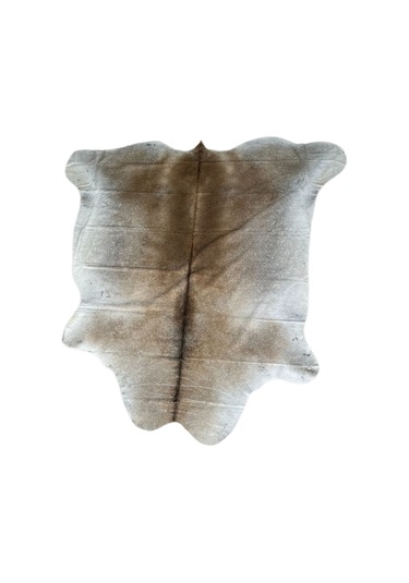 Doğal Renkli Dana Postu Halı - Naturel Halı Post Sarı Beyaz