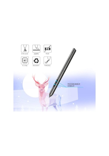 Veikk S640 6 x 4" 8192 Levels 5080 LPI Grafik Tablet + Kalem