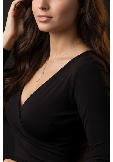 Zülfikar Hz. Ali Kılıcı 925 Ayar Gümüş Kadın Kolye Gümüş