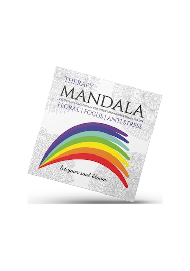 Mandala Therapy Yetişkinler İçin Koparılabilir Boyama Kitabı 300 Sayfa